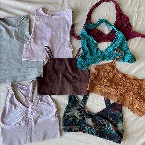 Bralette Sports Bra Bundle Free People Urban Outfitters Fabletics PINK